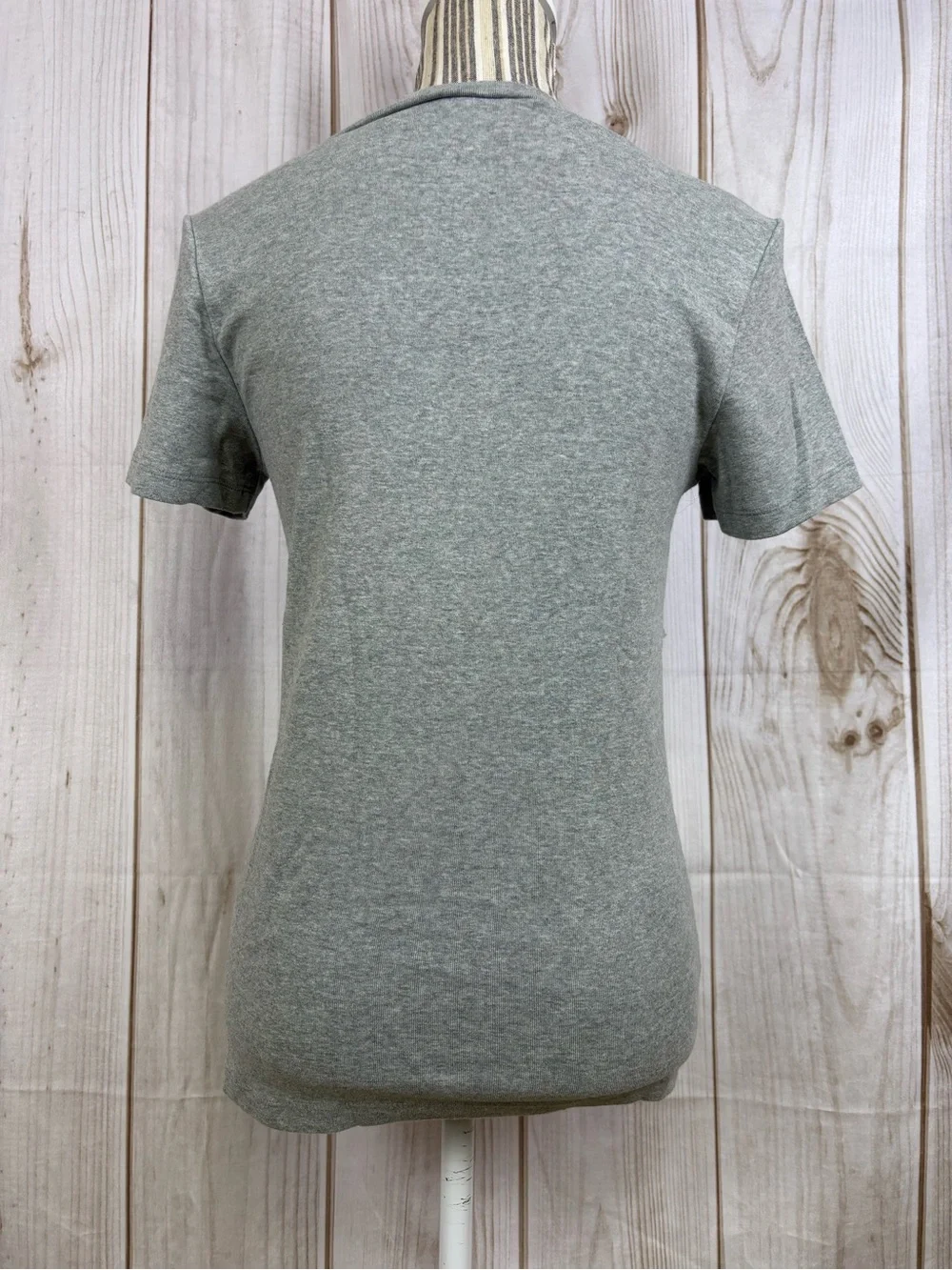 J. Crew Perfect Fit Short Sleeve Crew Neck Tee Babydoll Heather Gray Size Medium